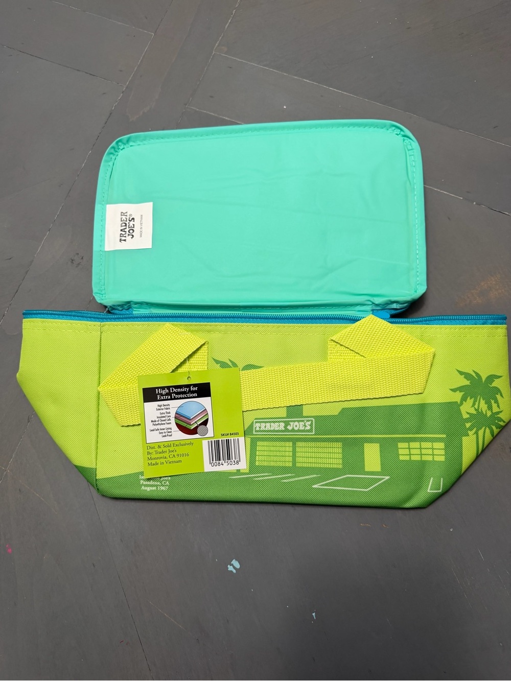 Trader Joe's Lime Green Insulated Tote